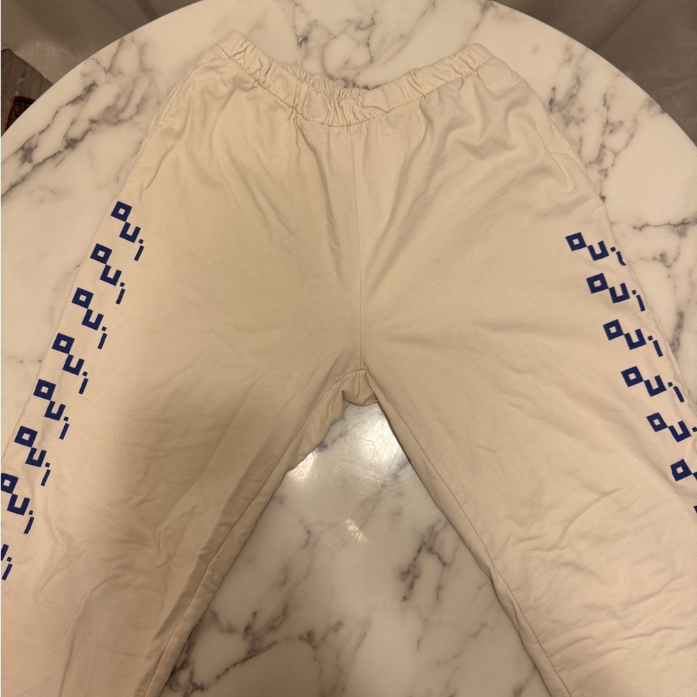 Cream Clare V. Sweatpants